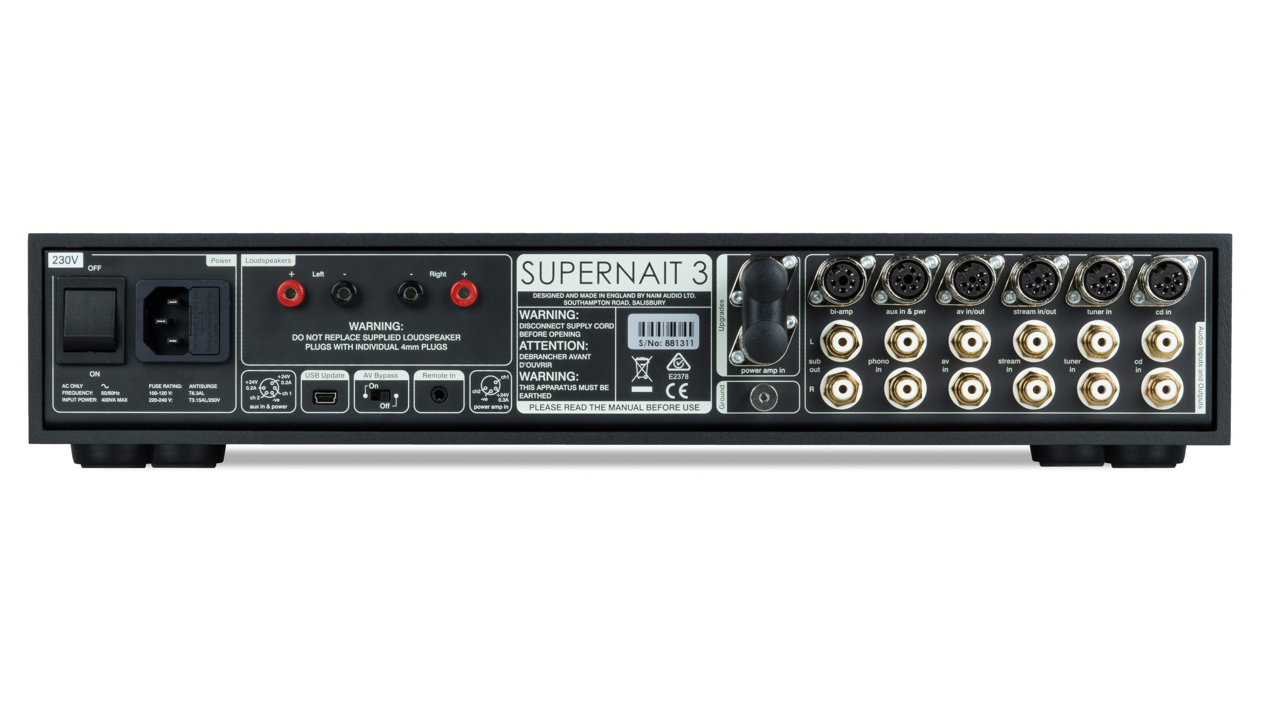 Naim SUPERNAIT 3 rear