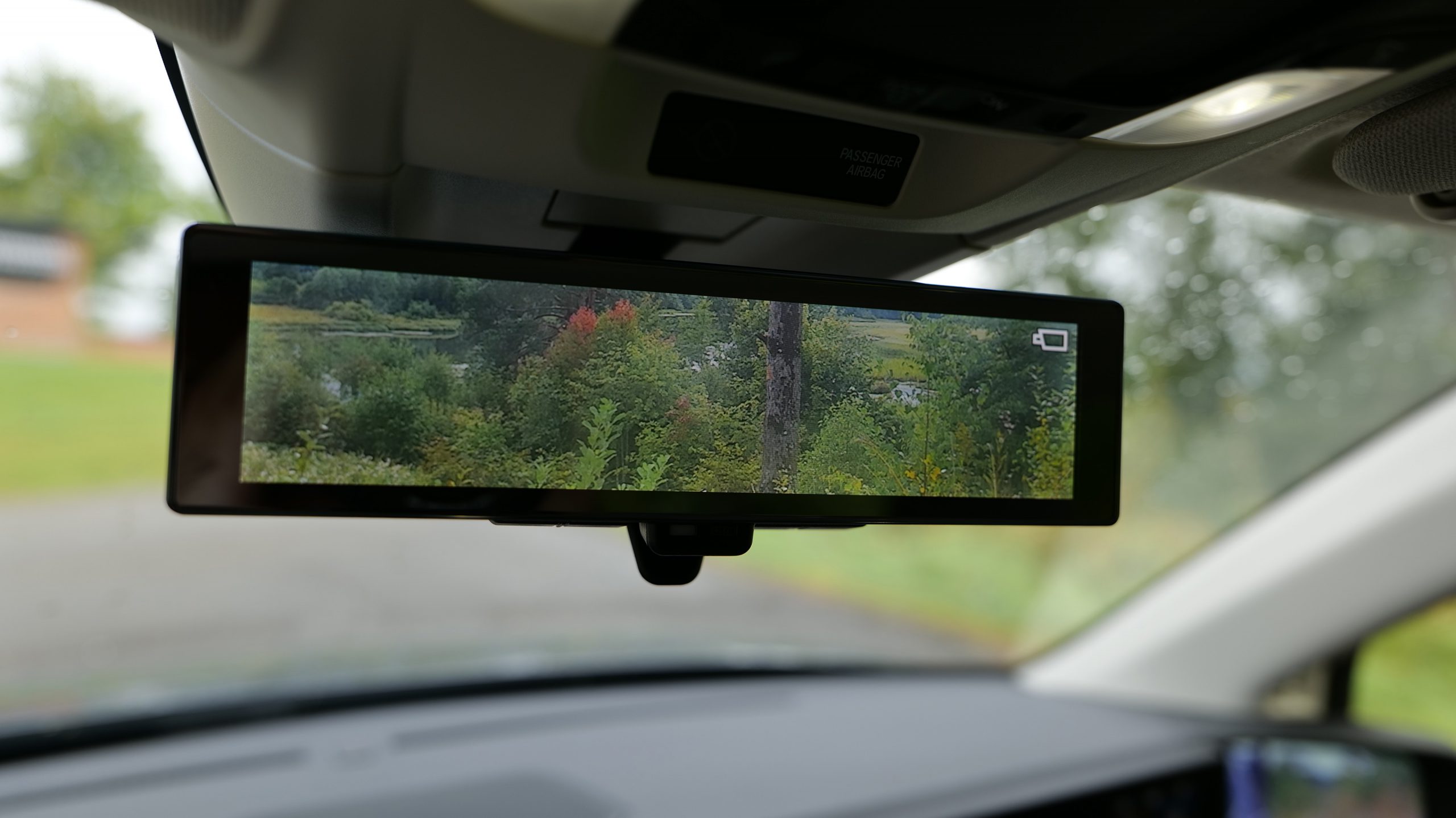 Honda E rearview mirror video