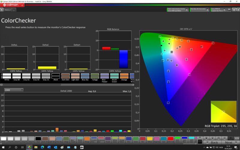 A90J Colorchecker