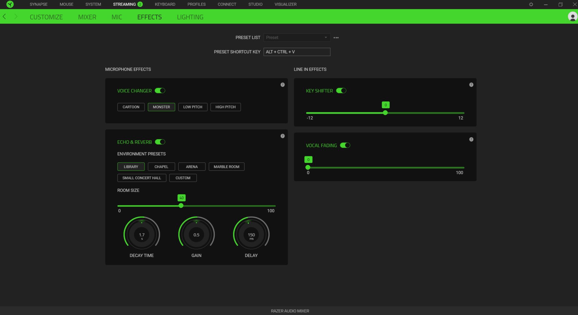 4. effects screen 4. effects screen