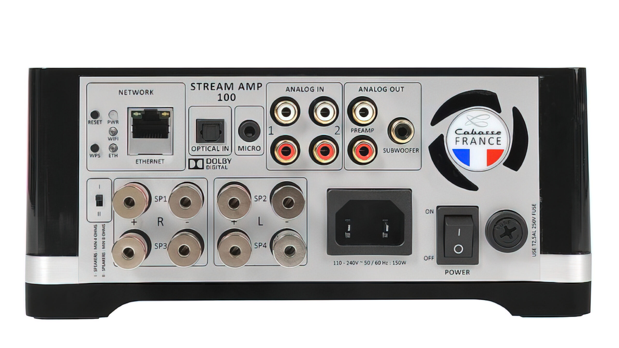Cabasse Stream Amp rear Cabasse Stream Amp rear