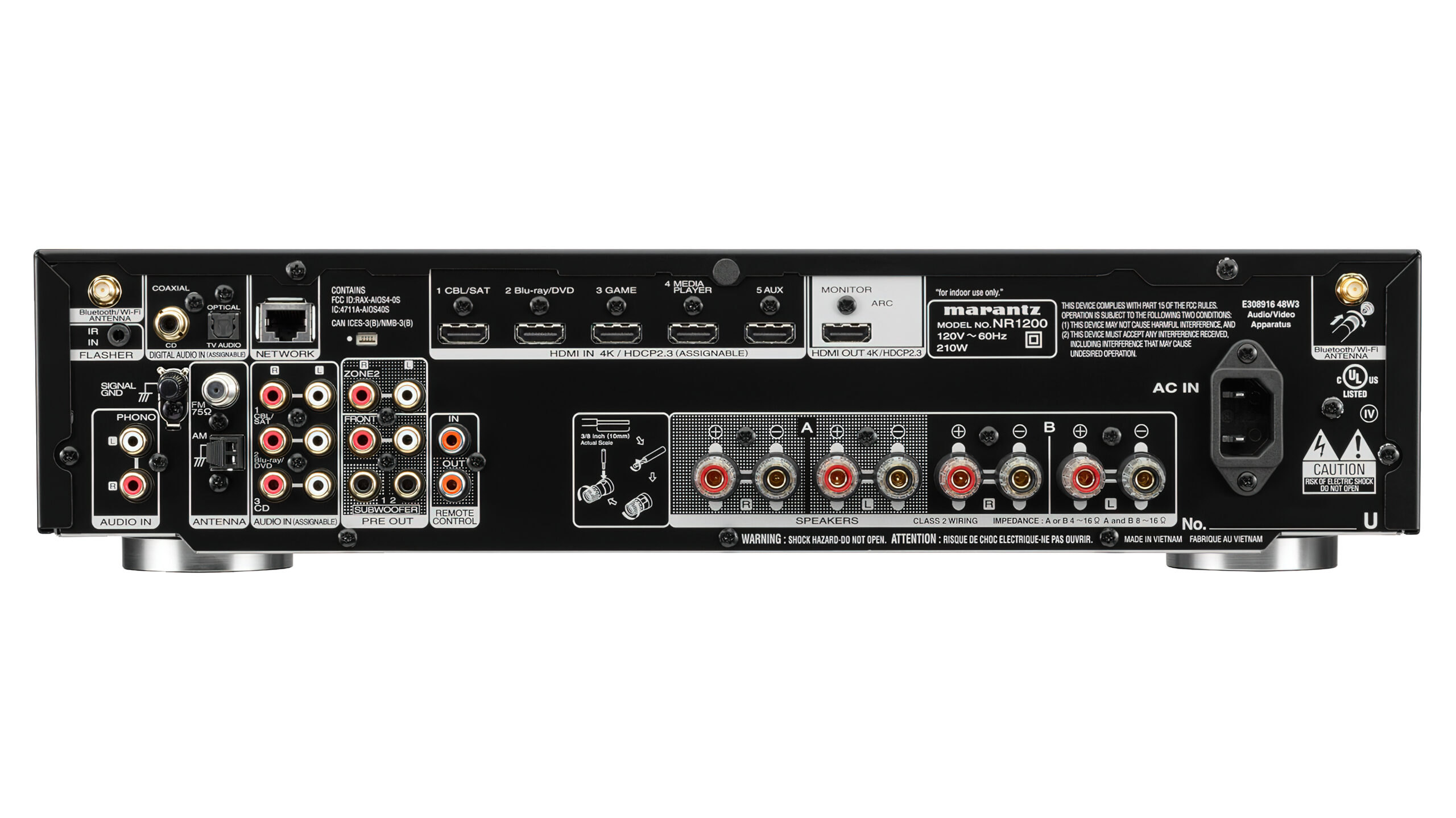 Marantz NR1200 rear scaled 1 Marantz NR1200 rear scaled 1