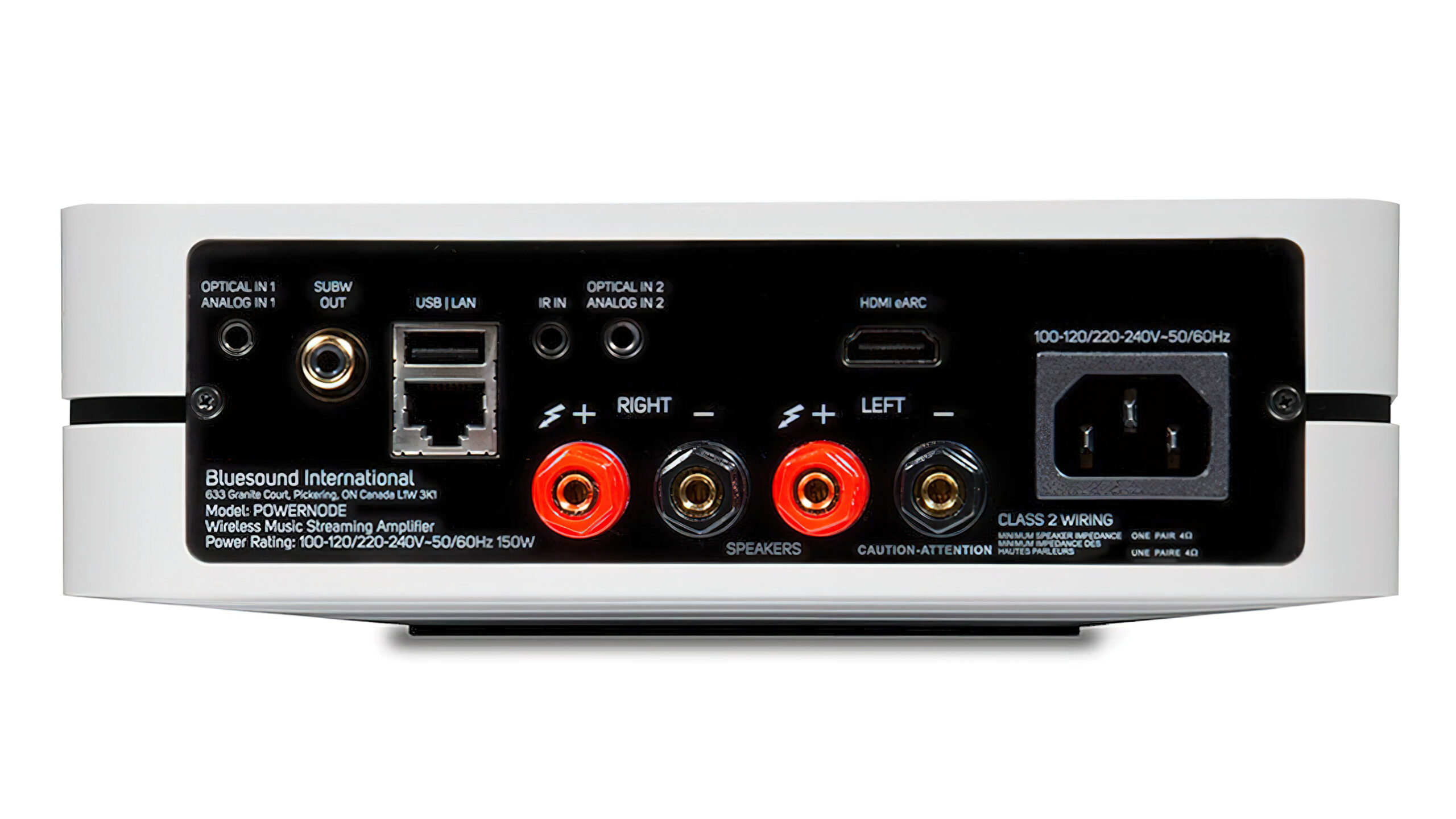 bluesound powernode rear