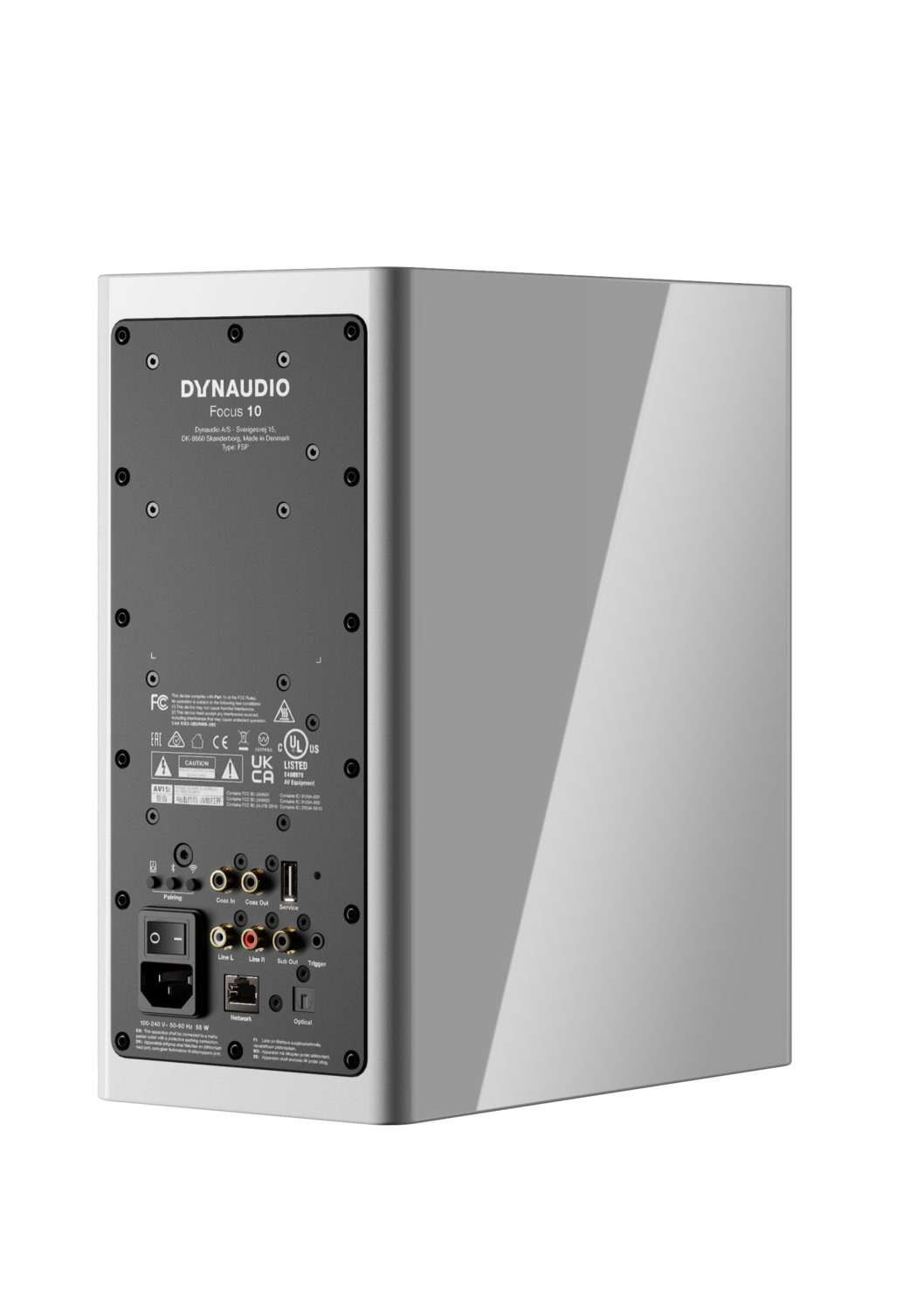 Dynaudio Focus 10 i hvid. (Foto: Dynaudio) dynaudiofocus10 white 04