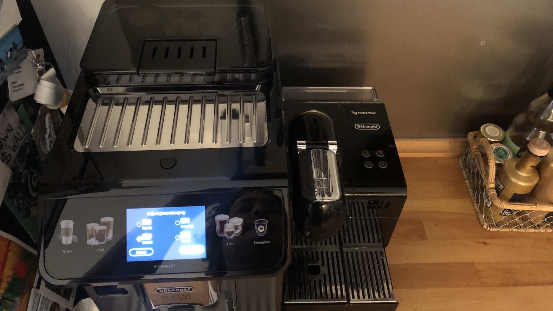 Espressomaskine kopholder