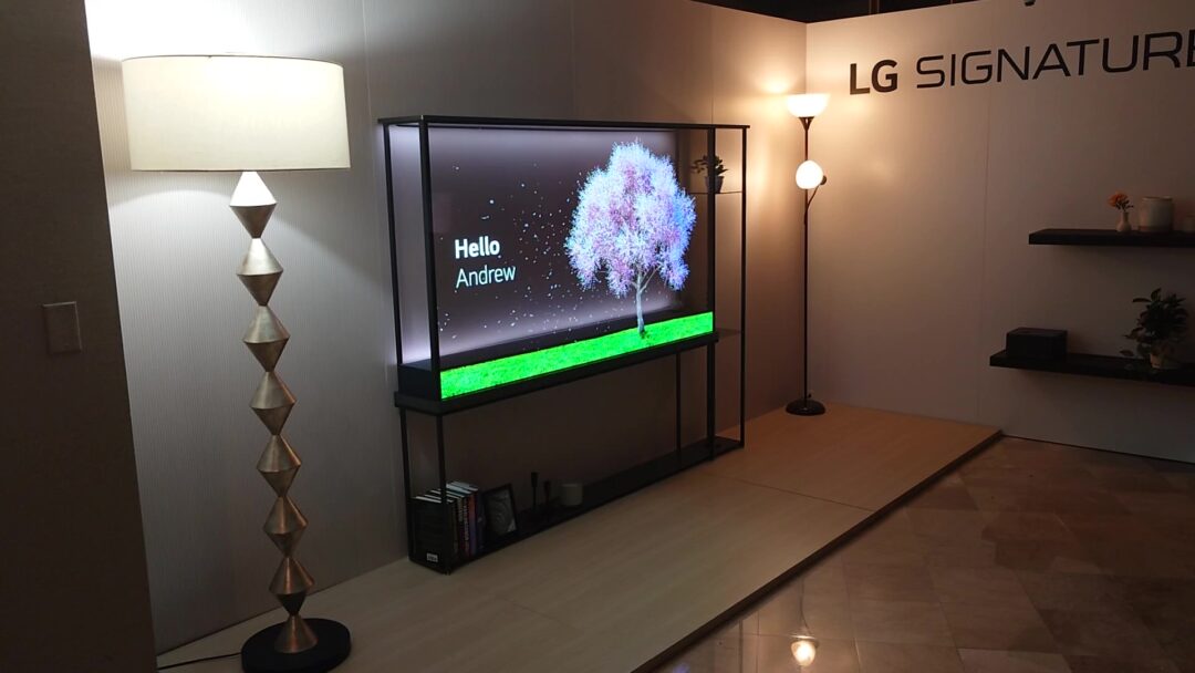 CES 2024: LG’s transparent OLED Signature T up close